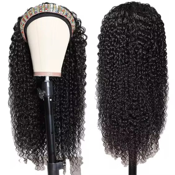 Kinky Curly Headband Wig