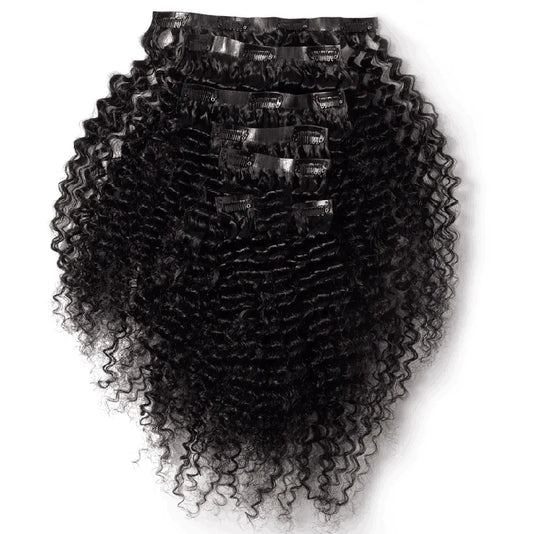 3C Kinky Curly Human Hair Clip-In