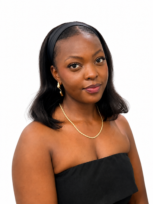 Straight Bob Headband Wig