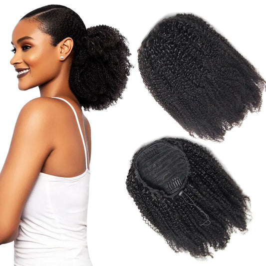 4C Kinky Coily Ponytail | 100% Human Hair