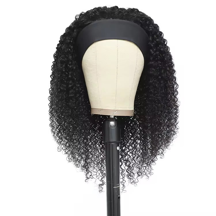 Kinky Curly Headband Wig